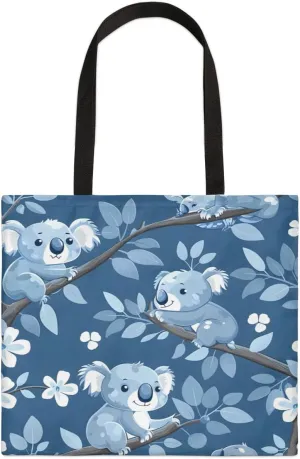Tiger Cub Tropical Leaves Canvas Tote Bag for Women Men Stylish Tote Handbag Shoulder Bag Reusable Grocery Bag