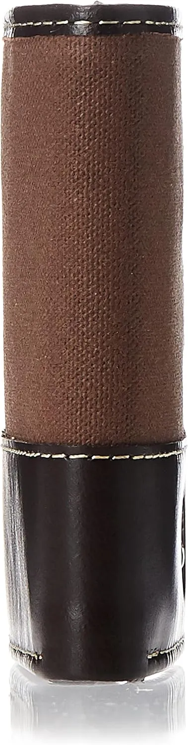Timberland Men's Canvas & Leather Trifold Wallet, Dark Earth, One Size