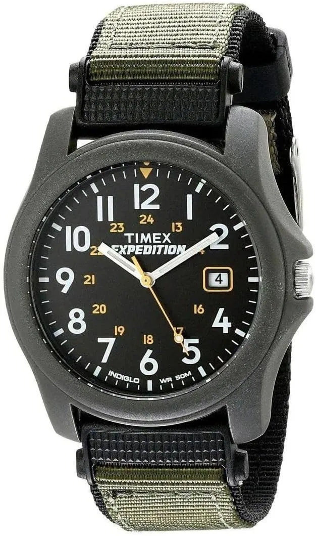 Timex Men's Expedition Camper Nylon/Leather Strap Watch