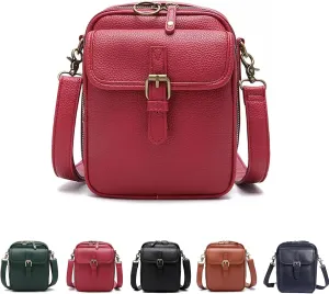 Tojoyride Crossbody Bag, Vintage Urvashi Crossbody Bag with 10 Card Slots, Women Shoulder Handbags with Anti-Theft Zipper