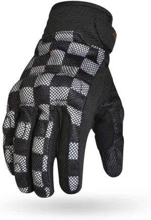 TORC Motorcycle Gloves, (Black Huntington Checker, Large)