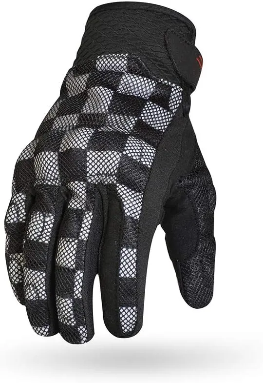 TORC Motorcycle Gloves, (Black Huntington Checker, Large)
