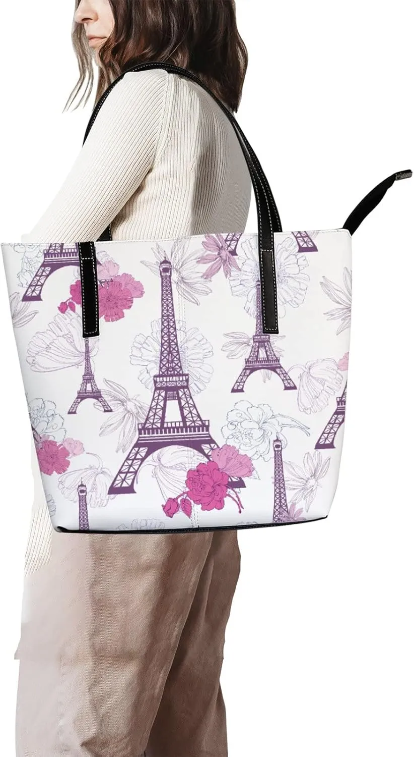 Tote Bag for Women PU Leather Handbags Women's Crossbody Handbags Work Tote Bags for Women Coachbags Tote Bag with Zipper
