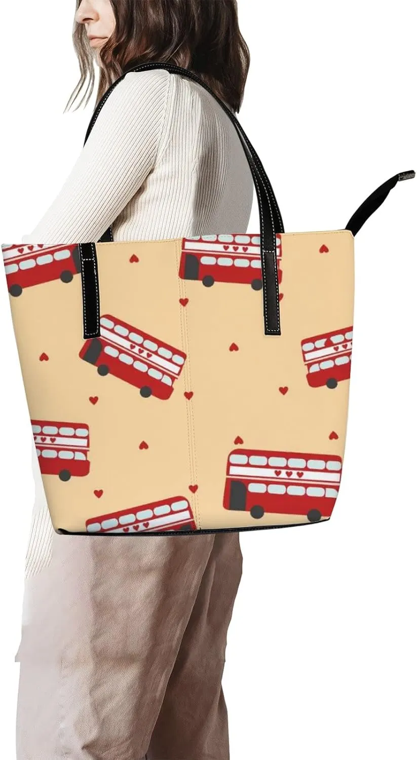 Tote Bag for Women PU Leather Handbags Women's Crossbody Handbags Work Tote Bags for Women Coachbags Tote Bag with Zipper