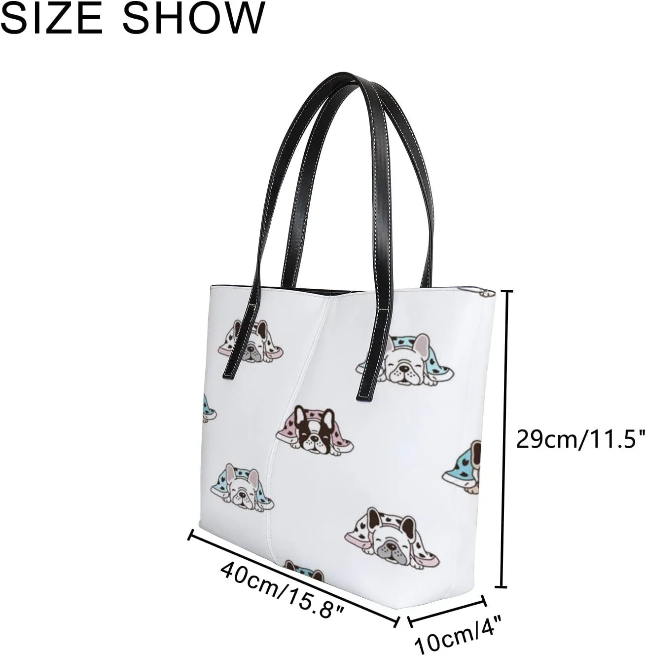 Tote Bag for Women PU Leather Handbags Women's Crossbody Handbags Work Tote Bags for Women Coachbags Tote Bag with Zipper