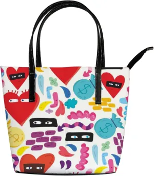 Tote Bag for Women PU Leather Handbags Women's Crossbody Handbags Work Tote Bags for Women Coachbags Tote Bag with Zipper