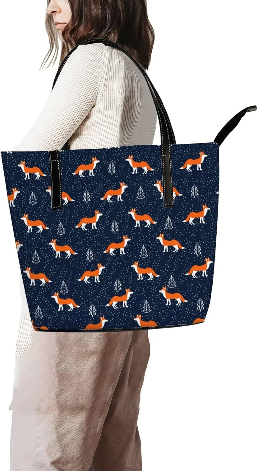 Tote Bag for Women PU Leather Handbags Women's Crossbody Handbags Work Tote Bags for Women Coachbags Tote Bag with Zipper