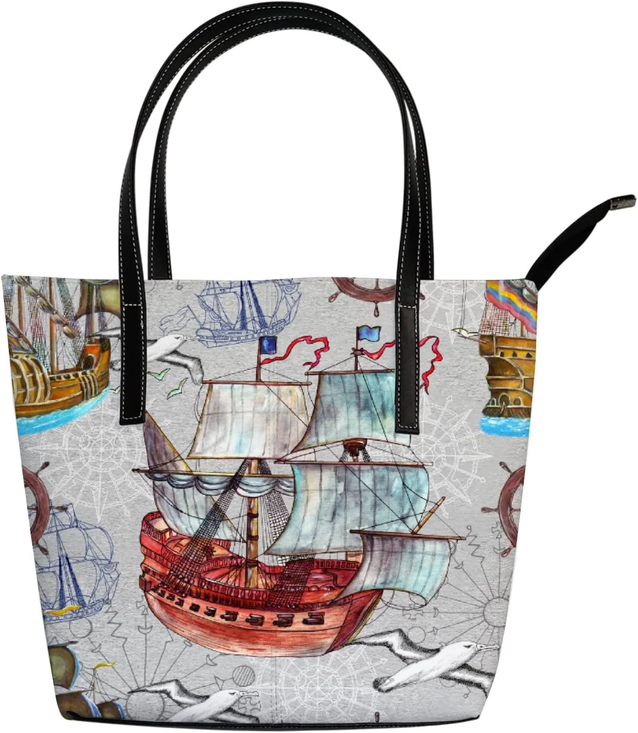 Tote Bag for Women PU Leather Handbags Women's Crossbody Handbags Work Tote Bags for Women Coachbags Tote Bag with Zipper