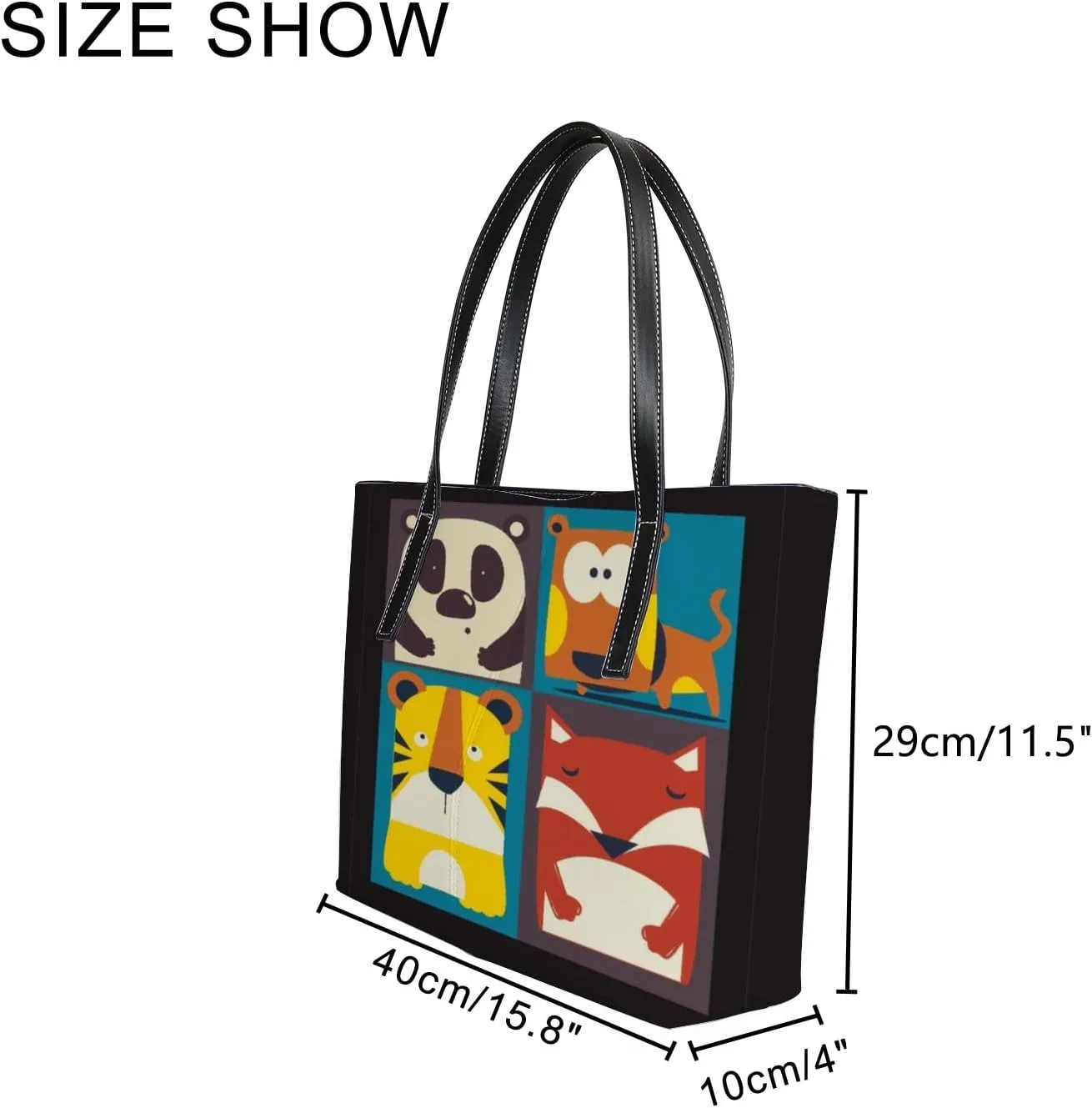 Tote Bag for Women PU Leather Handbags Women's Crossbody Handbags Work Tote Bags for Women Coachbags Tote Bag with Zipper
