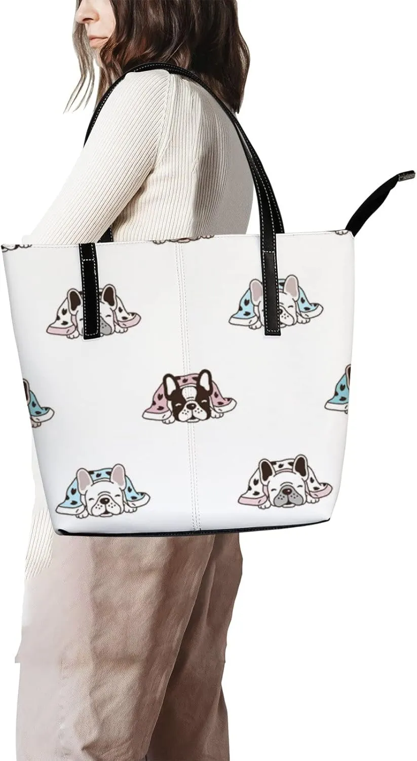 Tote Bag for Women PU Leather Handbags Women's Crossbody Handbags Work Tote Bags for Women Coachbags Tote Bag with Zipper