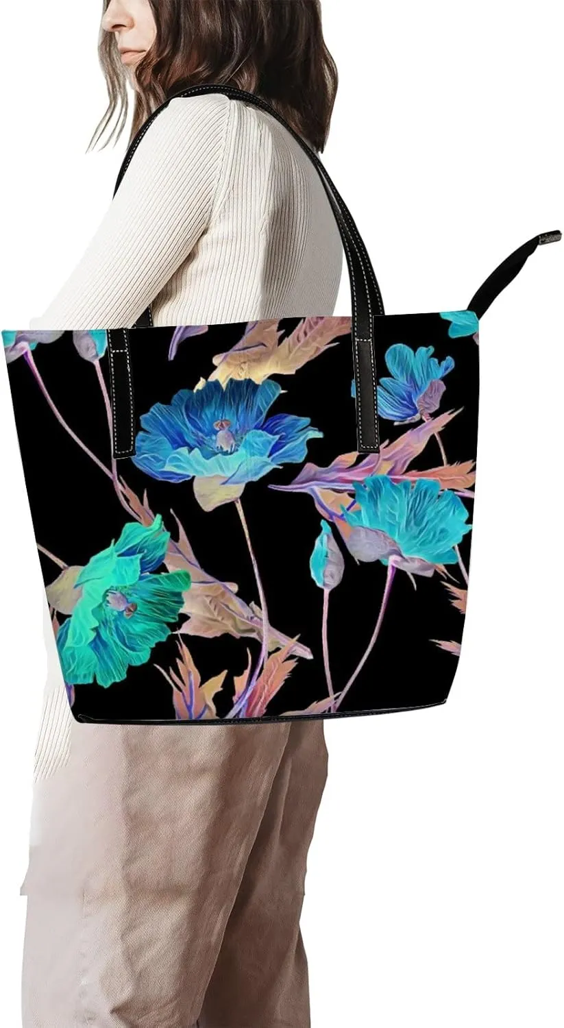 Tote Bag for Women PU Leather Handbags Women's Crossbody Handbags Work Tote Bags for Women Coachbags Tote Bag with Zipper