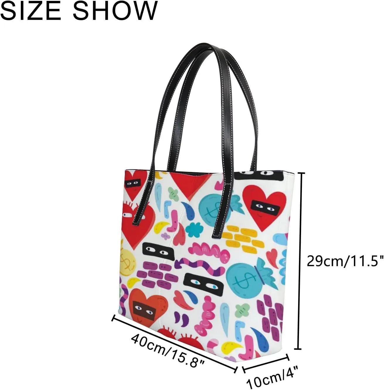 Tote Bag for Women PU Leather Handbags Women's Crossbody Handbags Work Tote Bags for Women Coachbags Tote Bag with Zipper