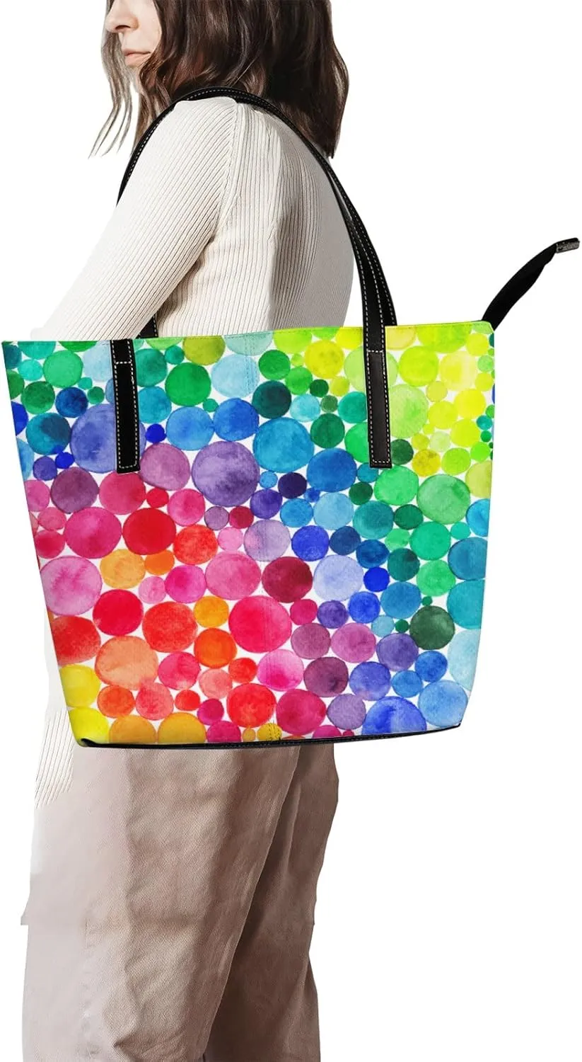 Tote Bag for Women PU Leather Handbags Women's Crossbody Handbags Work Tote Bags for Women Coachbags Tote Bag with Zipper