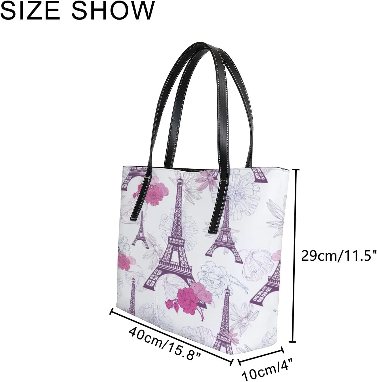 Tote Bag for Women PU Leather Handbags Women's Crossbody Handbags Work Tote Bags for Women Coachbags Tote Bag with Zipper