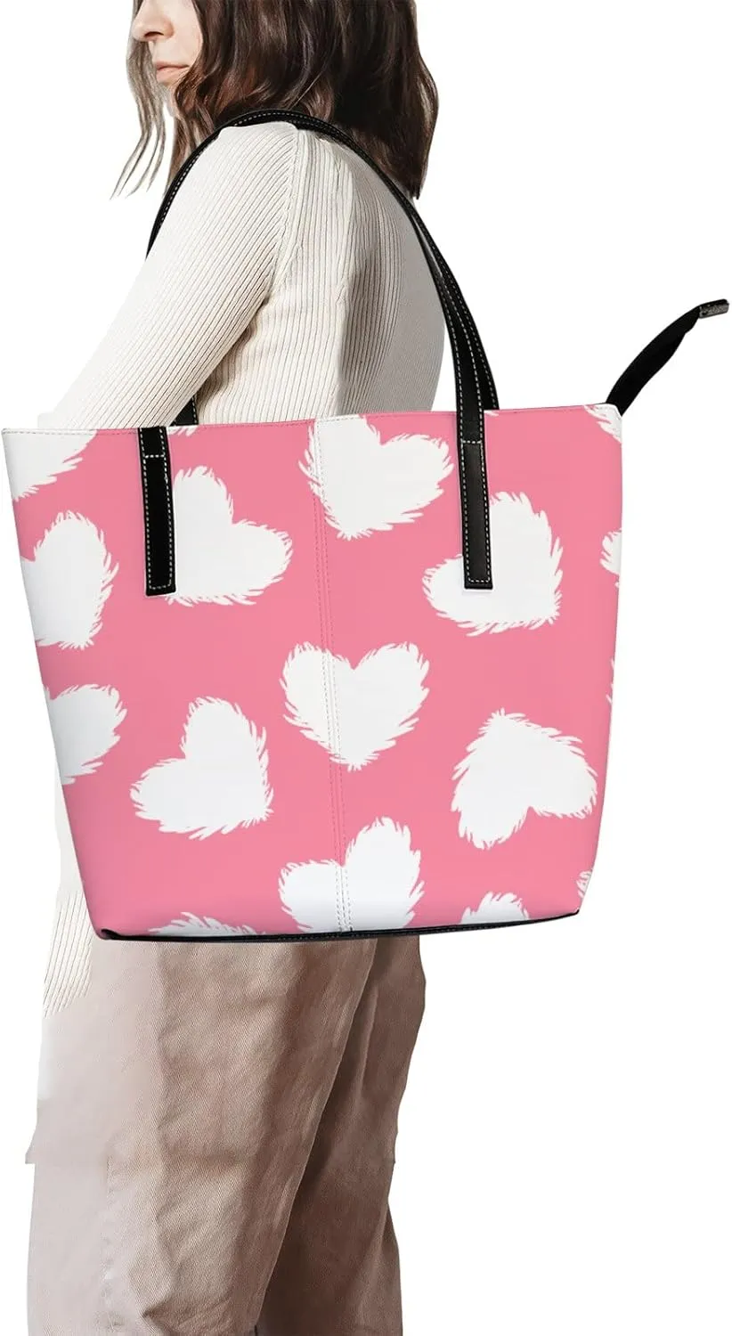 Tote Bag for Women PU Leather Handbags Women's Crossbody Handbags Work Tote Bags for Women Coachbags Tote Bag with Zipper