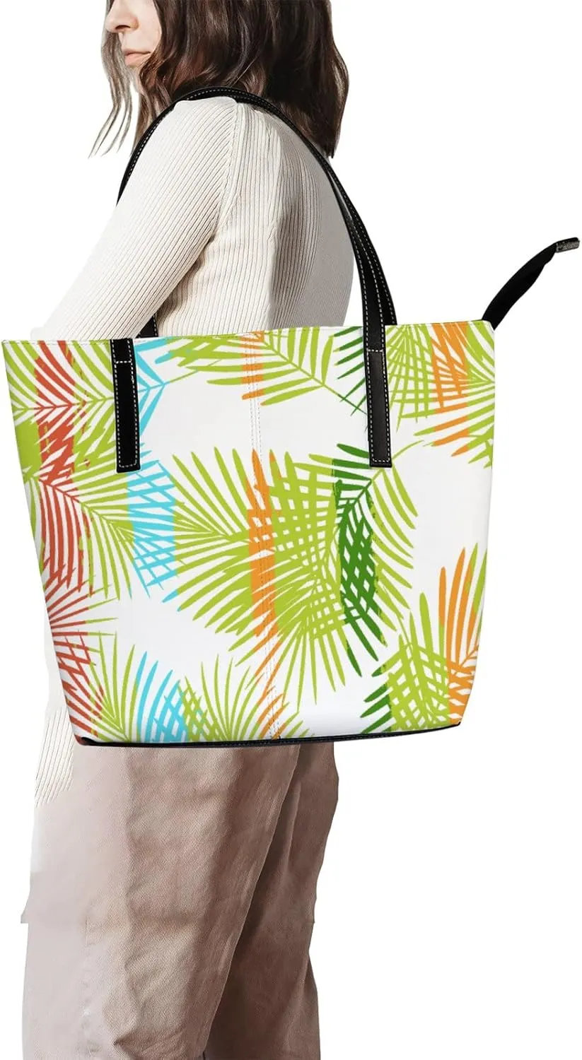 Tote Bag for Women PU Leather Handbags Women's Crossbody Handbags Work Tote Bags for Women Coachbags Tote Bag with Zipper
