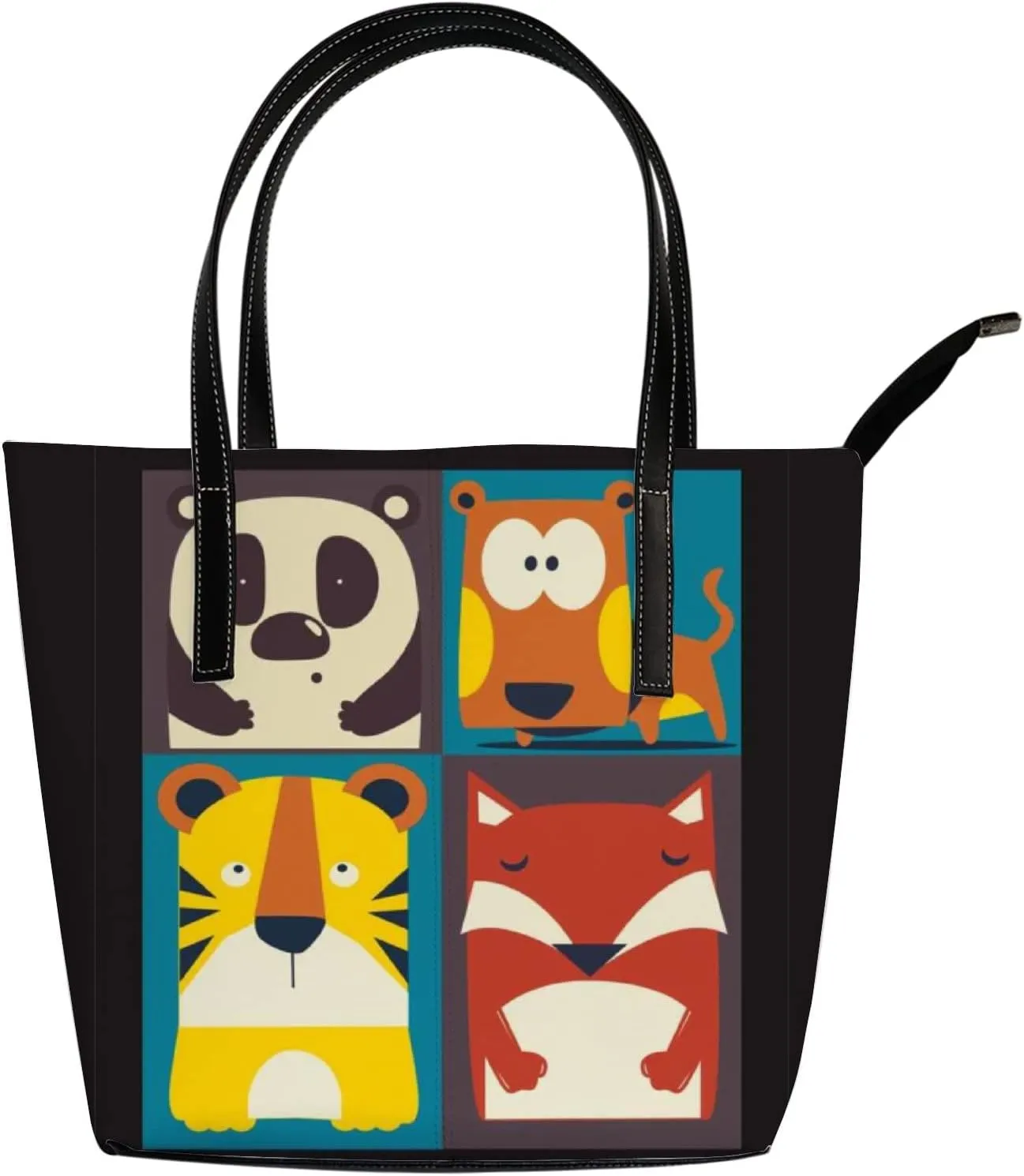 Tote Bag for Women PU Leather Handbags Women's Crossbody Handbags Work Tote Bags for Women Coachbags Tote Bag with Zipper