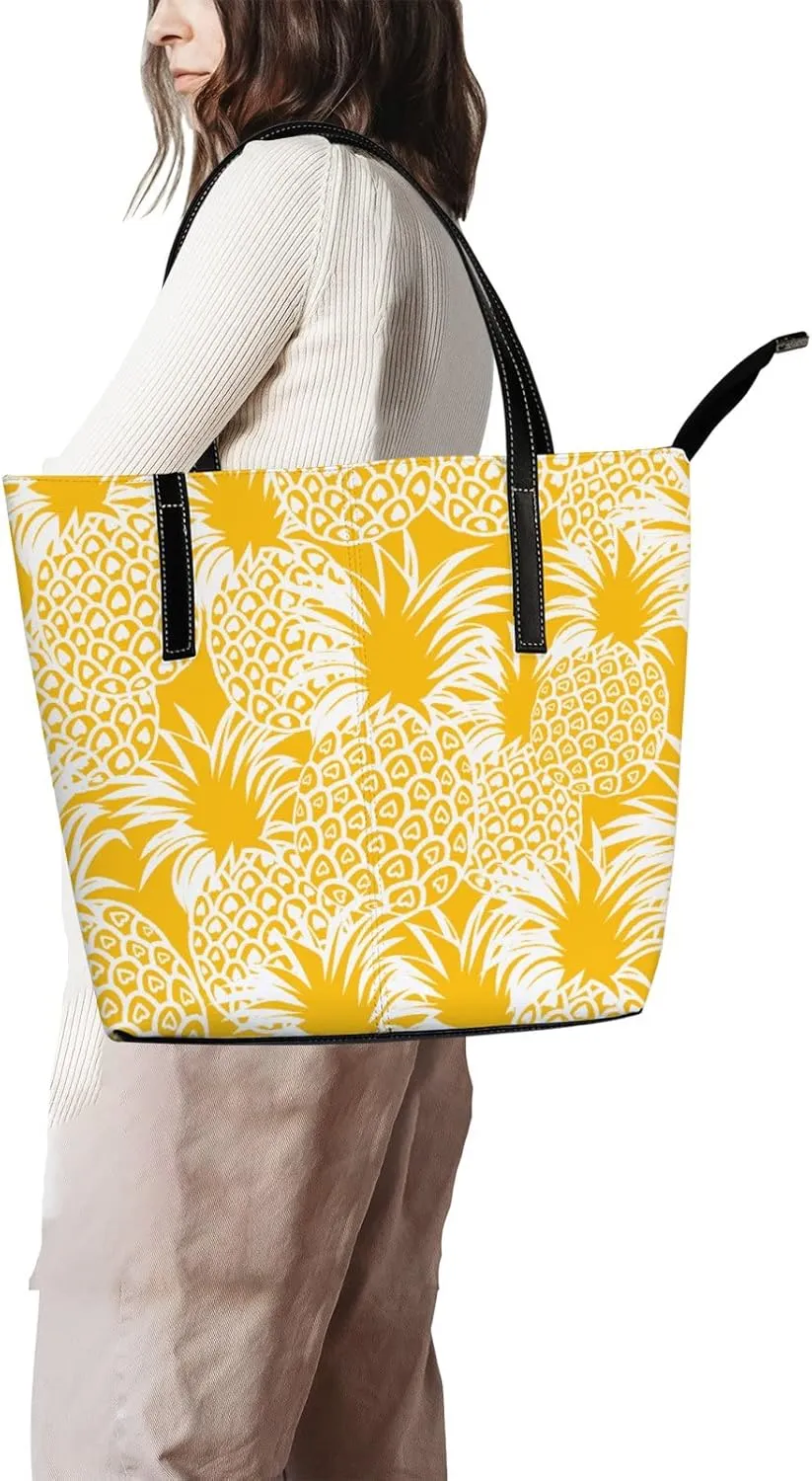 Tote Bag for Women PU Leather Handbags Women's Crossbody Handbags Work Tote Bags for Women Coachbags Tote Bag with Zipper