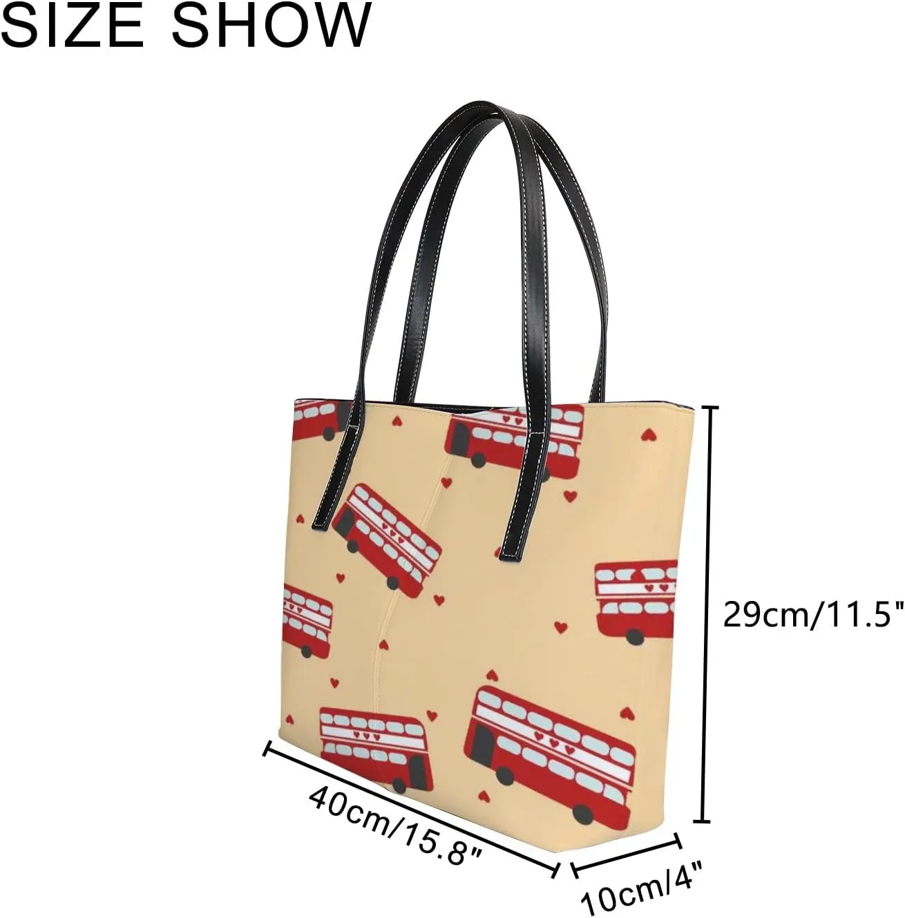 Tote Bag for Women PU Leather Handbags Women's Crossbody Handbags Work Tote Bags for Women Coachbags Tote Bag with Zipper