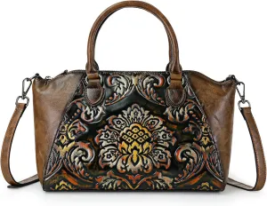 Tote Bag Purse and Handbags for Women Leather Shoulder Tote Handle Satchel Vintage