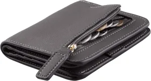 Toughergun Wallet Women Rfid Blocking Small Compact Bifold Luxury Leather Pocket Wallet Ladies Mini Purse with ID Window
