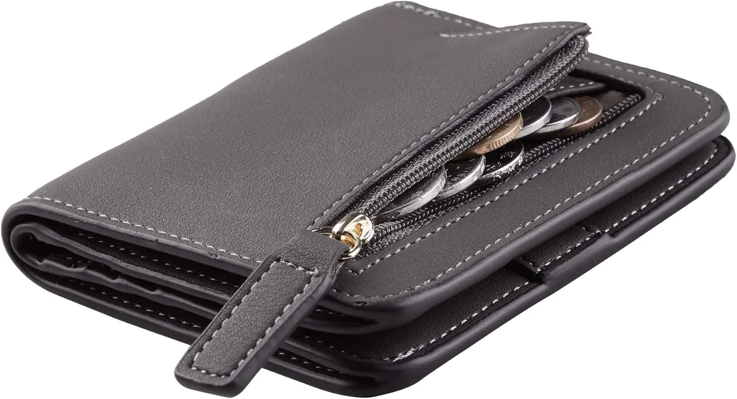 Toughergun Wallet Women Rfid Blocking Small Compact Bifold Luxury Leather Pocket Wallet Ladies Mini Purse with ID Window