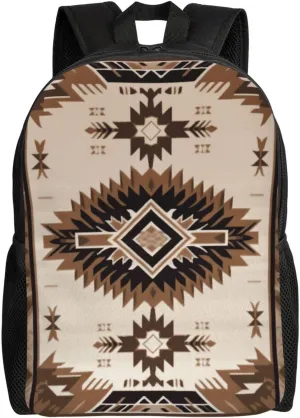Travel Backpack for Women Men Lightweight 17 inch Laptop Bag Native American Backpack Casual Daypack
