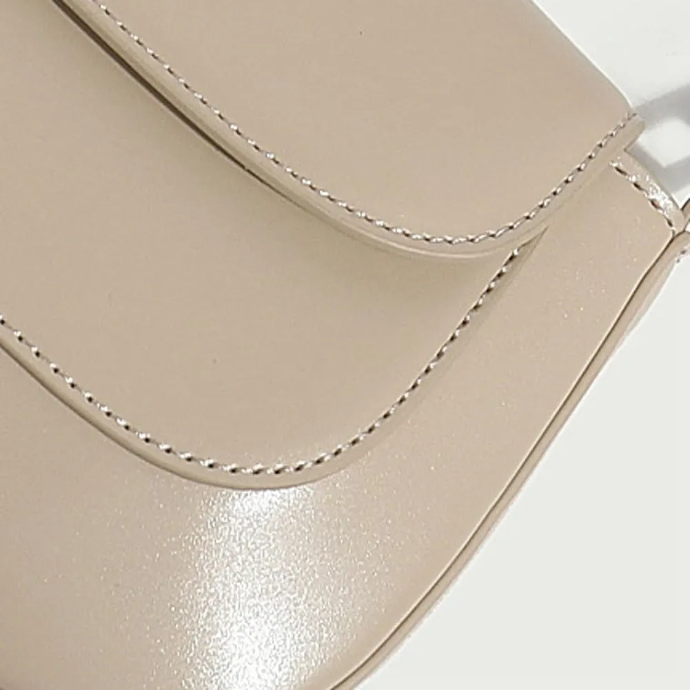 Trendy Genuine Leather Crossbody Bag for Women Small Y2k Tote Purse Shoulder Satchel Ladies Casual Handbags