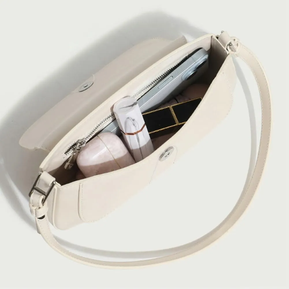 Trendy Genuine Leather Crossbody Bag for Women Small Y2k Tote Purse Shoulder Satchel Ladies Casual Handbags