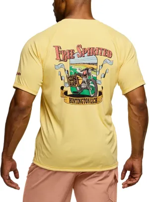 TSLA Men's Rashguard Swim Shirts, UPF 50  Protection Quick Dry, Stretch Comfort Fit, Flatlock Seams, Outdoor & Water Sports