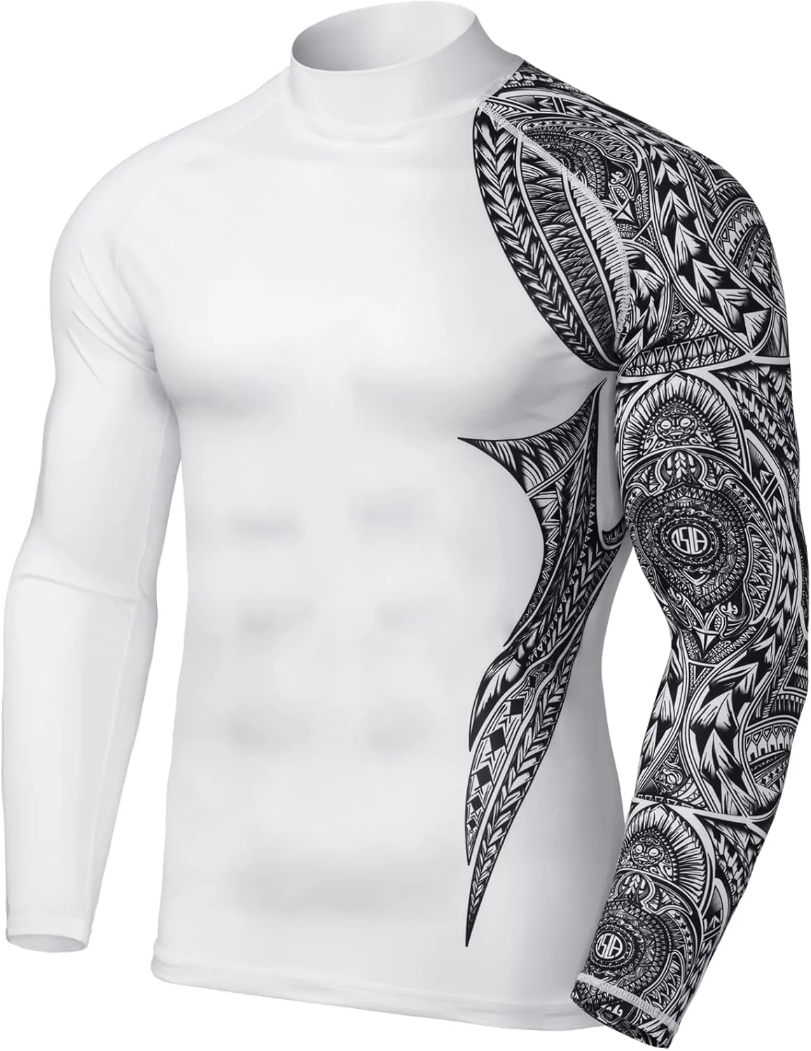TSLA Men's UPF 50  Long Sleeve Rash Guard, UV/SPF Quick Dry Swim Shirt, Water Surf Swimming Shirts