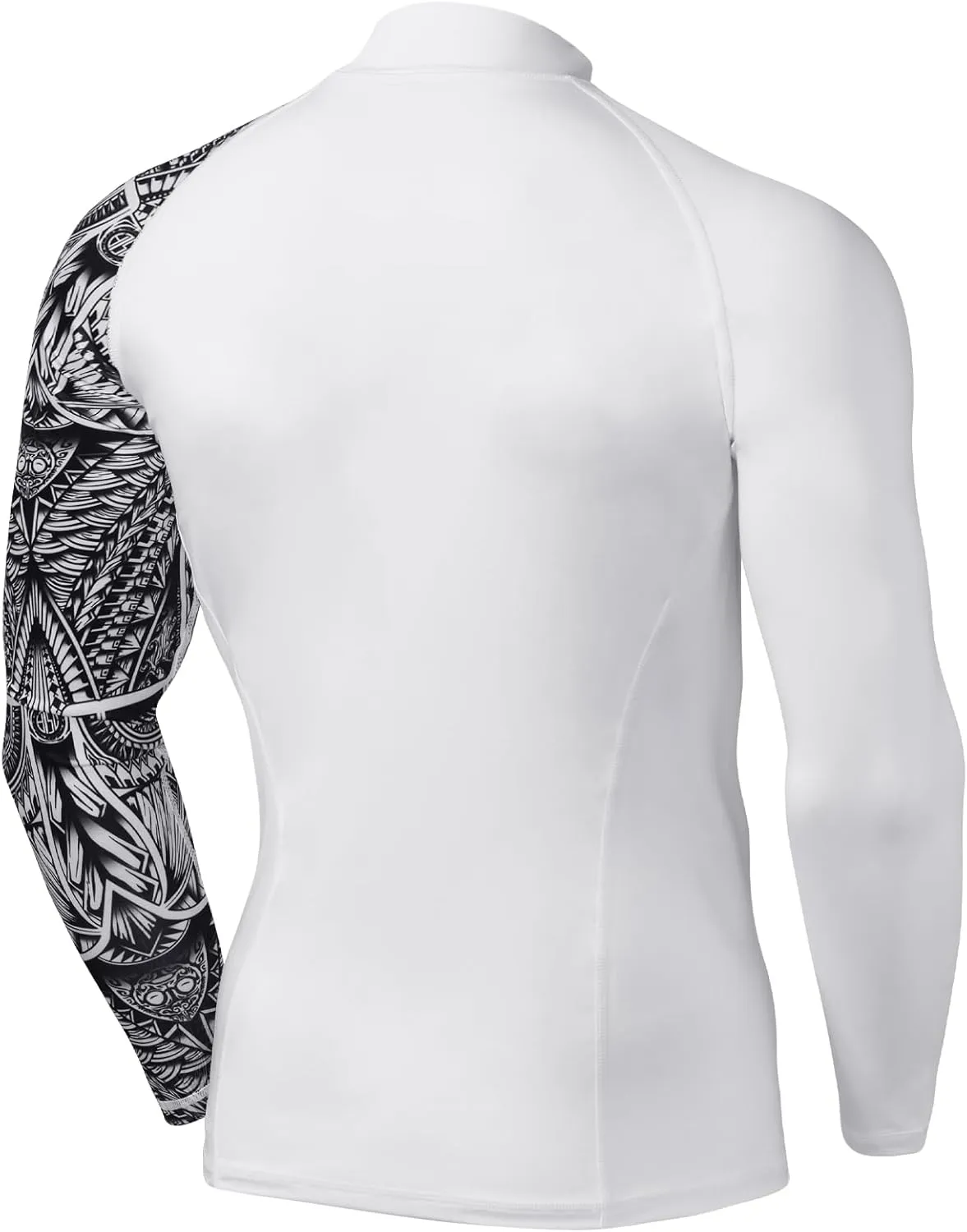 TSLA Men's UPF 50  Long Sleeve Rash Guard, UV/SPF Quick Dry Swim Shirt, Water Surf Swimming Shirts