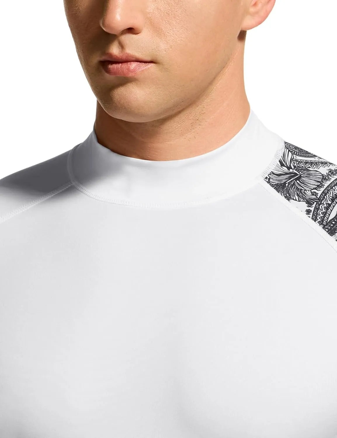 TSLA Men's UPF 50  Long Sleeve Rash Guard, UV/SPF Quick Dry Swim Shirt, Water Surf Swimming Shirts