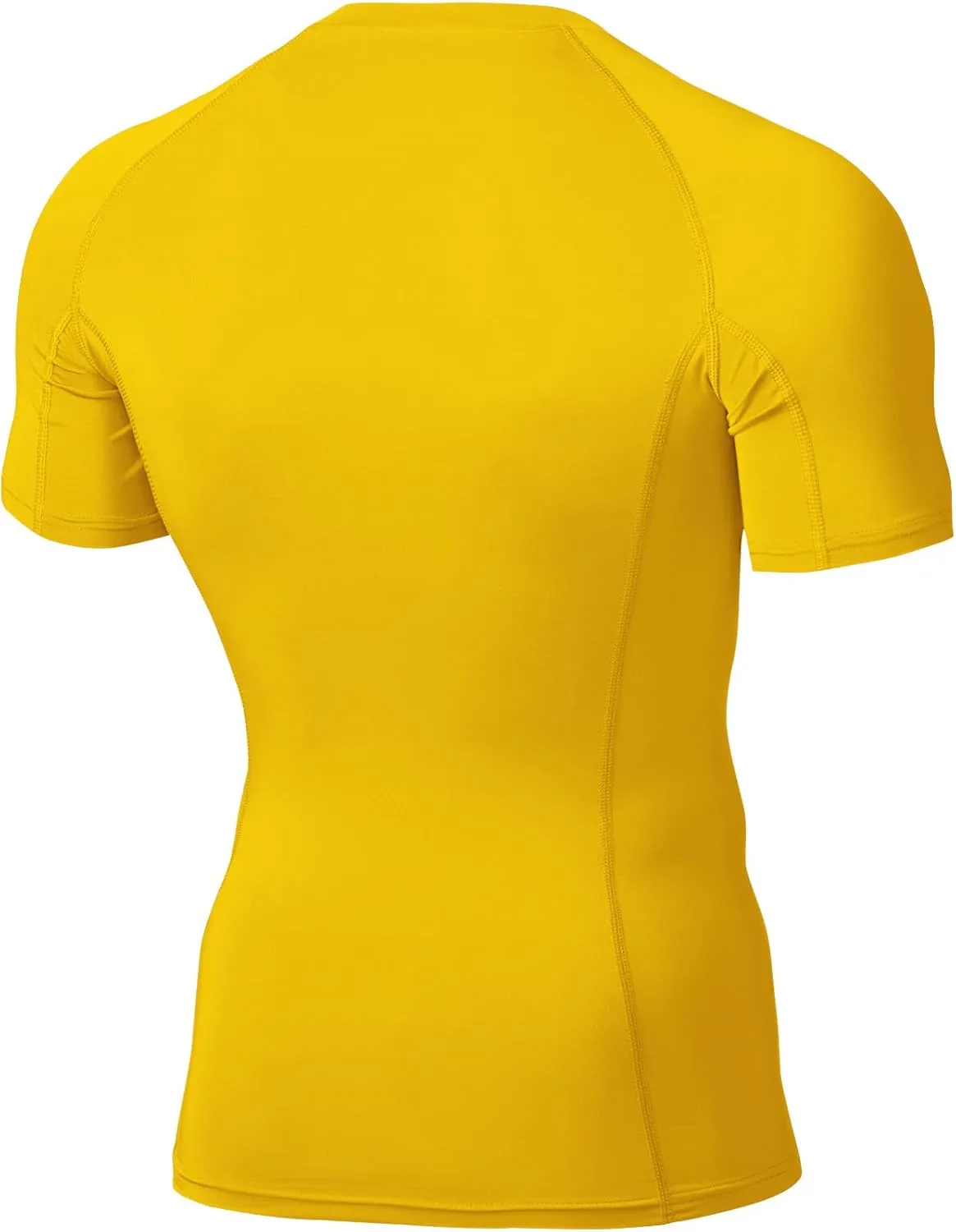 TSLA Men's UPF 50  Quick Dry Short Sleeve Compression Shirts, Athletic Workout Shirt, Water Sports Rash Guard