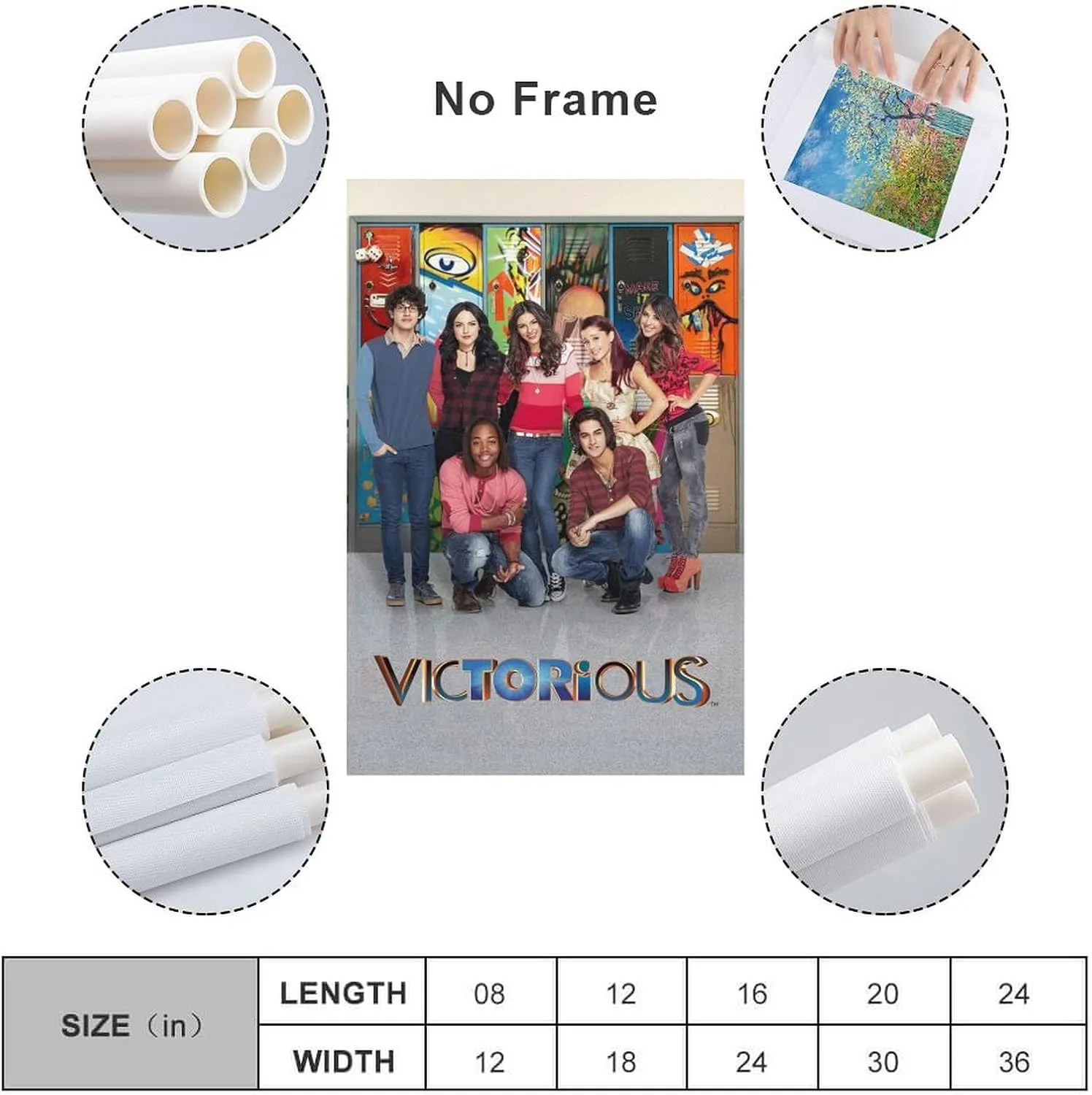TV Series Poster Victorious Poster Canvas Poster Wall Art Bedroom Decor Office Room Kitchen Decor Gift 12x18inch(30x45cm) Unframe-style