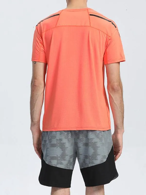 Ultimate Comfort Men's Quick-Dry Sports Tee - Breathable, Loose Fit for Active Days