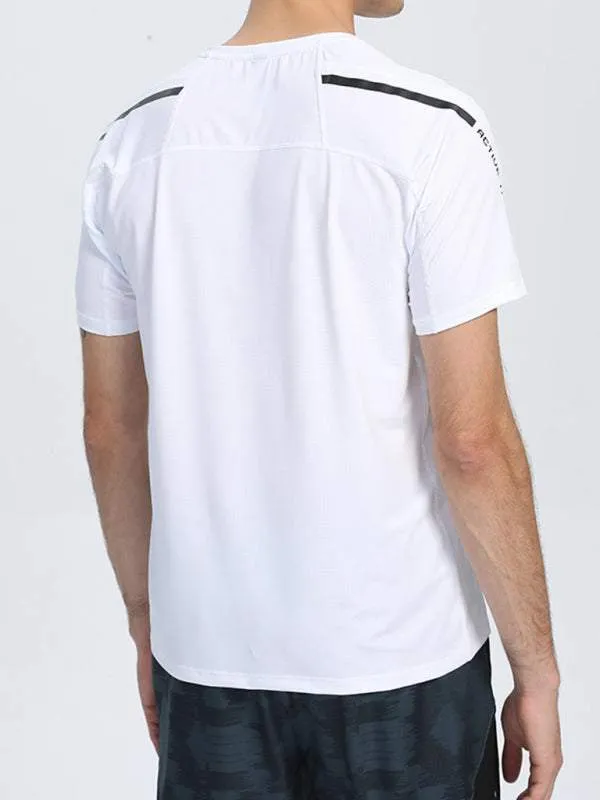 Ultimate Comfort Men's Quick-Dry Sports Tee - Breathable, Loose Fit for Active Days