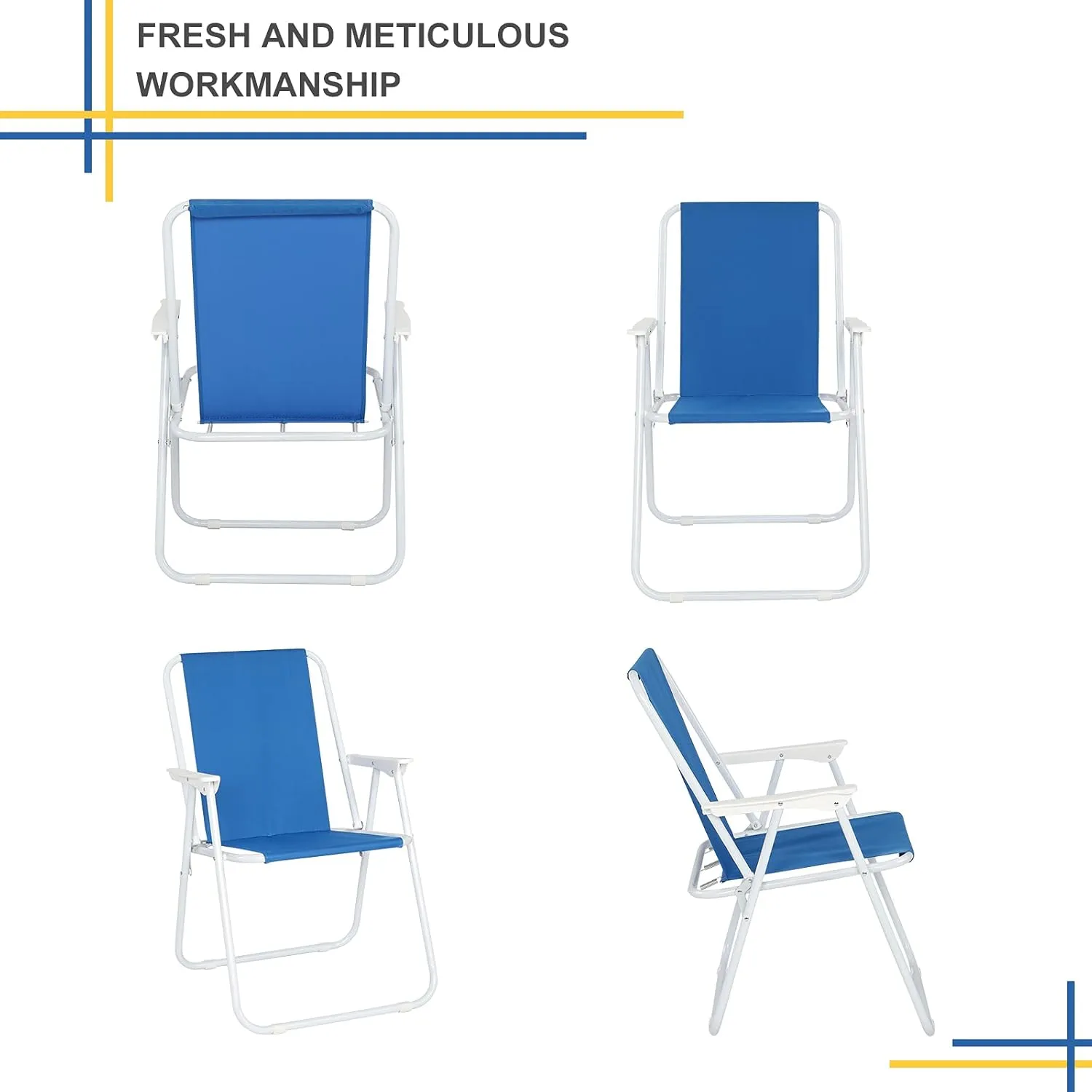 Ultra-Lightweight Beach Chair for Adults, 600D Polyester Folding Camping Chair, Backpack Portable Compact Design for Outdoor, Backyard, Fishing, Picnic, Sand, Blue, 20.47 * 21.46 * 29.72 in