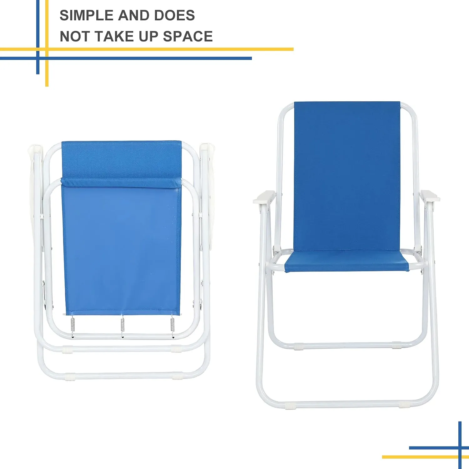 Ultra-Lightweight Beach Chair for Adults, 600D Polyester Folding Camping Chair, Backpack Portable Compact Design for Outdoor, Backyard, Fishing, Picnic, Sand, Blue, 20.47 * 21.46 * 29.72 in