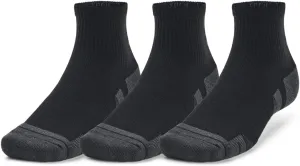 Under Armour Unisex-Adult Modern 3 Count Black Polyester Quarter Socks