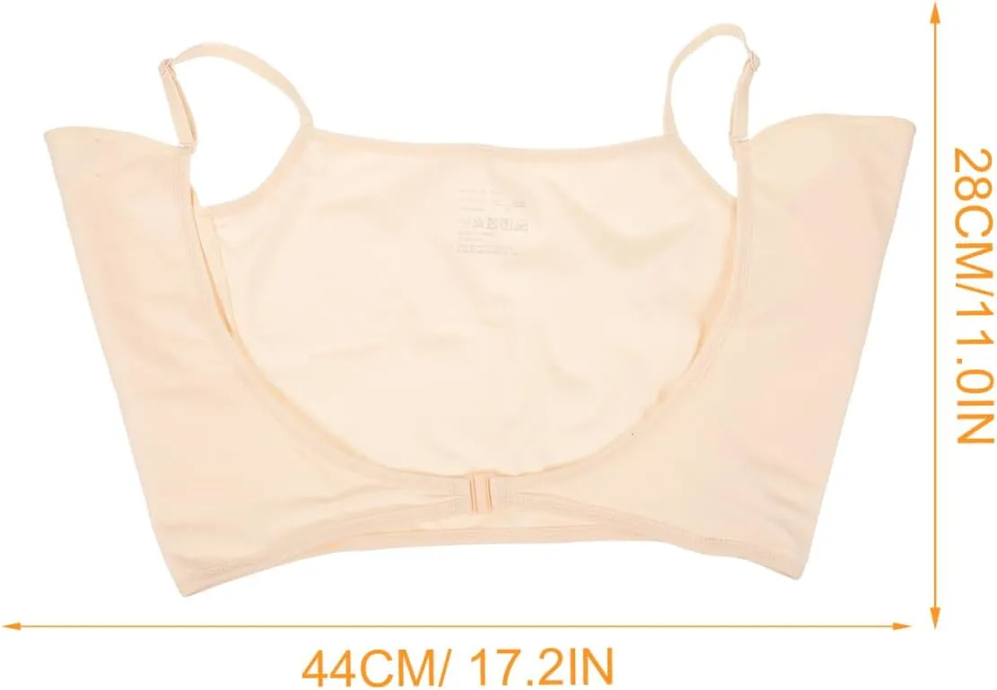 Underarm Sweat Vests Breathable Armpit Sweat Proof Shirts Armpit Sweat Pads Reusable Armpit Sweat Guard Sweatproof Undershirts Women Dress Shields for Underarm