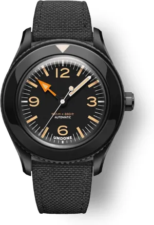 UNDONE Basecamp Classic ANC Cali Designs, 40mm Case Size, 100M Water Resistance Men's Automatic Wrist Watch, Leather/Nylon/Fabric