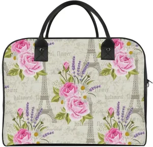 Unisex Crossbody Nylon Heart Shapes Vintage Handbag for Travel 13" X 19" X 8"