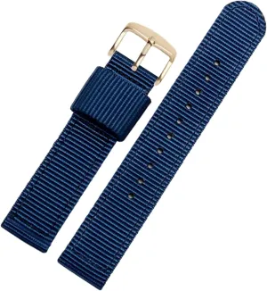 Universal Strap,18/20/22/24mm Exquisite Workmanship Nylon Canvas Men Sport Watch Band for Classic Analogue Watch