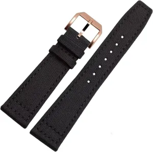 Universal Strap,20/21/22mm Men Military Sports Nylon Canvas Watchband Polished Pin Clasp Watch Bracelet Wristband