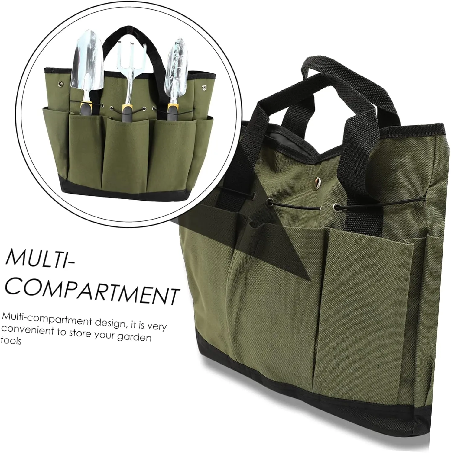 Uonlytech Garden Buggy Bag Garden Tools Bag Garden Tool Organizer Gardening Supplies Tote Bag for Garden