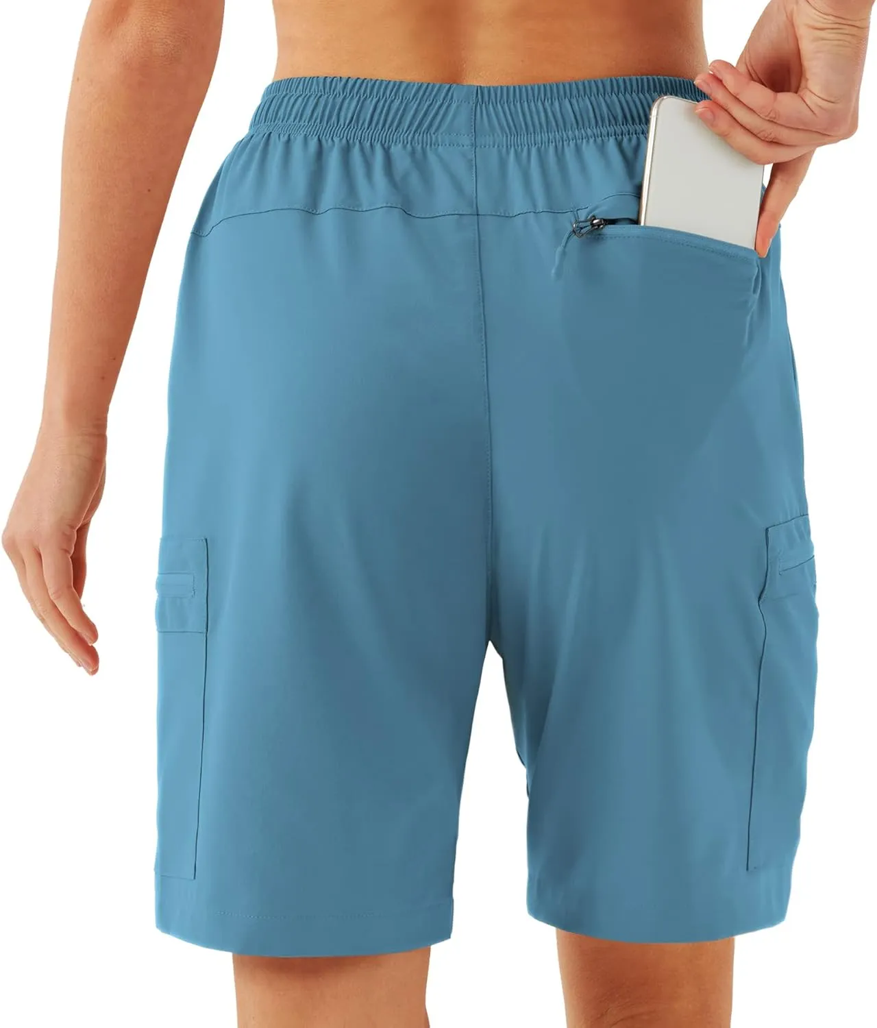 URBEST Women's Hiking Cargo Shorts Quick Dry Lightweight Summer Shorts for Women Outdoor Travel Golf Active