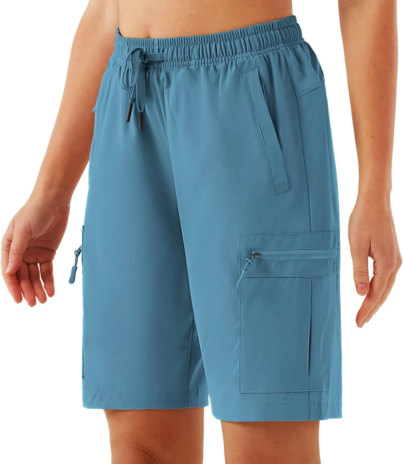 URBEST Women's Hiking Cargo Shorts Quick Dry Lightweight Summer Shorts for Women Outdoor Travel Golf Active