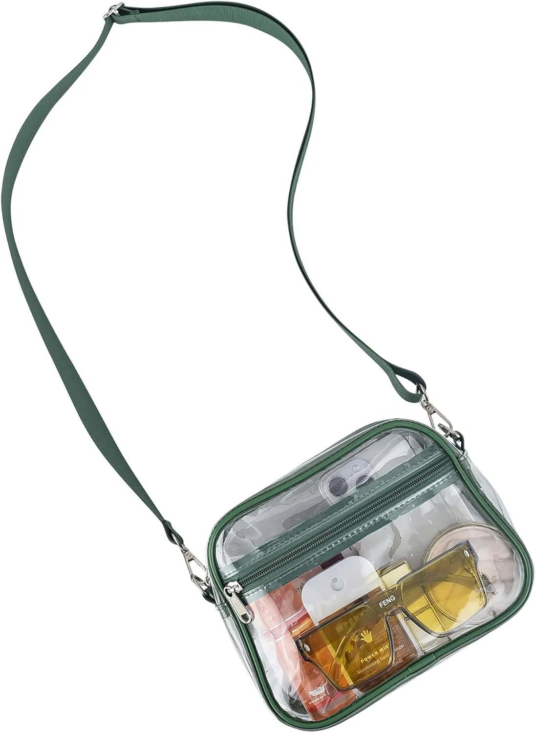 USPECLARE Clear Bag for Stadium Events Clear Purse for Women and Men for Sports Events Concerts Festivals