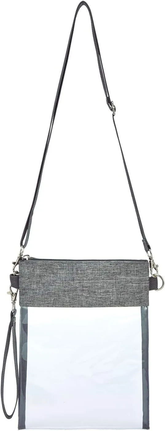 USPECLARE Clear Crossbody Purse Bag Stadium Approved Clear Tote Bag for Work Concert Sports